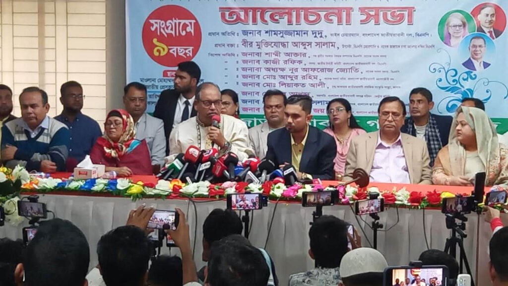 নির্বাচন বানচাল করতে সুপরিকল্পিত চক্রান্ত চলছে : শামসুজ্জামান দুদু