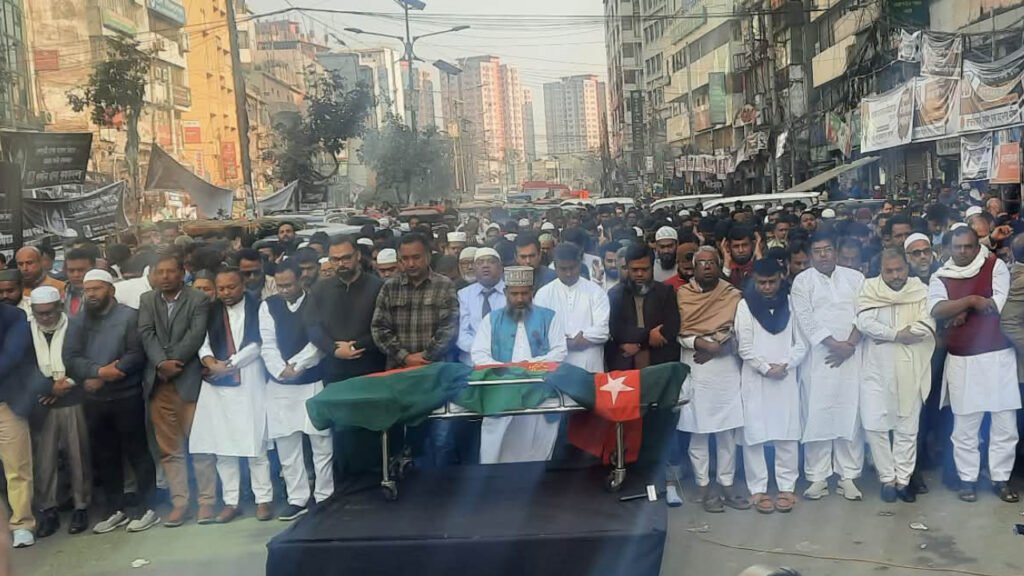 নয়াপল্টনে নিথর মুছাব্বির, অশ্রুভেজা জানাজা ও রাজনৈতিক অঙ্গনে শোকের ছায়া