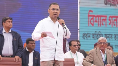 এবারের নির্বাচন শুধু প্রতিনিধি বাছাই নয়, দেশ পুনর্গঠনের লড়াই- ঠাকুরগাঁওয়ে তারেক রহমান