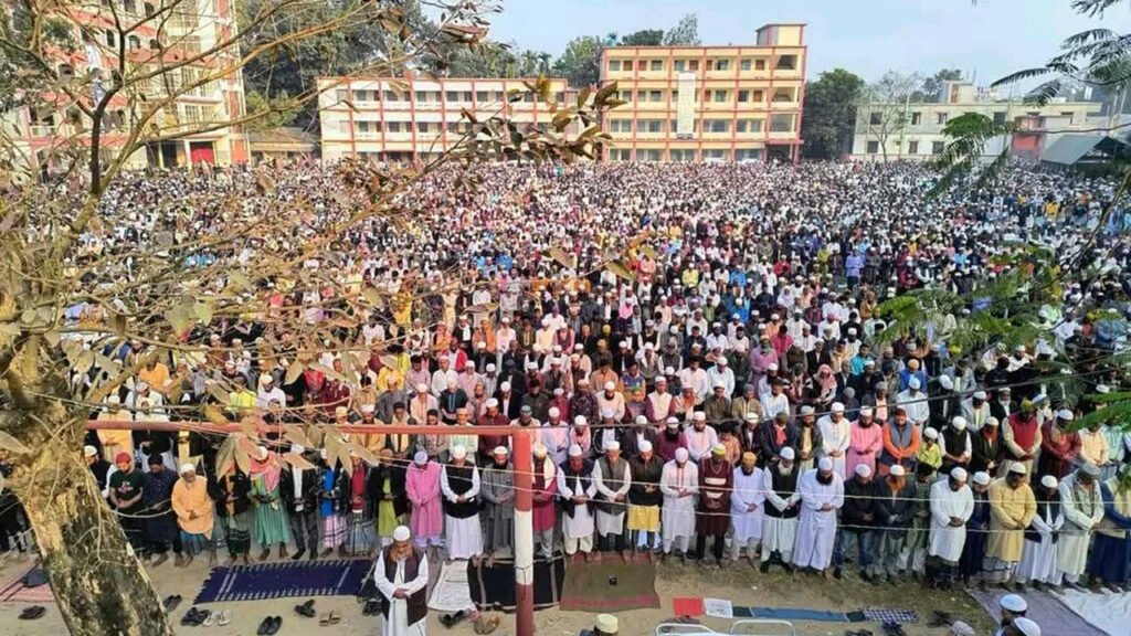 জনসমুদ্রে শেষ বিদায় নিলেন নুরুজ্জামান বাদল, শেরপুরের শ্রীবরদীতে দাফন সম্পন্ন